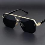 Wholesale Fashion Design Half Frame UV Protection Sunshade Square Frame Men's and Women's Outdoor Activity Tourism Sunglasses