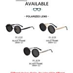 Partagas Retro Designer Custom Logo Round ND Rotary Adjustable Polarized Driving UV400 Shades Sun Glasses Sunglasses for Men