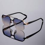 Wholesale Fashion Design Half Frame UV Protection Sunshade Square Frame Men's and Women's Outdoor Activity Tourism Sunglasses