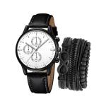 LP14 2026 Men's Luxury Large Quartz Watch Set with Bracelet Hot-Selling Mens Watch for Men Gift Reloj Montre Homme Cross-Border