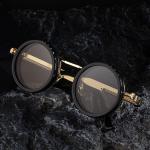 Partagas Retro Designer Custom Logo Round ND Rotary Adjustable Polarized Driving UV400 Shades Sun Glasses Sunglasses for Men