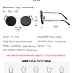 Partagas Retro Designer Custom Logo Round ND Rotary Adjustable Polarized Driving UV400 Shades Sun Glasses Sunglasses for Men