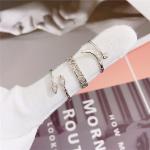 Korean Style Fashion New Simple Silver Plated Fadeless Open Gloss Ring Tight Curse Animal Fox Plane Ring Ring