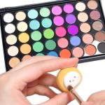 Cross-border pearlescent 40-color eye shadow plate foreign trade logo-free eye shadow plastic this Europe and the United States hot in stock earth color beauty makeup