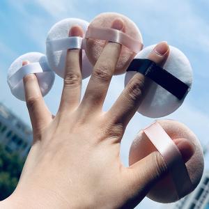round dry powder makeup powder puff