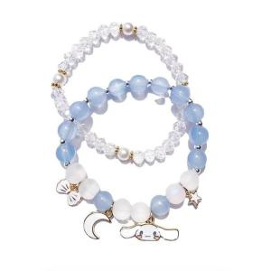 Sanrio melody primary school students hand beaded crystal bracelet ins niche design jewelry 520 gift for girls