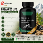 Shilajit + Ashwagandha Dietary Supplement (3 Months Supply)