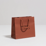 Wholesale Custom Printed Brown Kraft Paper Bags Eco-Friendly Recyclable Tote for Food Delivery Takeout Retail