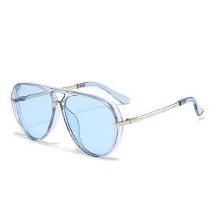 2026 Custom logo Retro Fluorescent Green Sunglasses for Men 2026 Fashion Sunglasses for Women Newest PC Frame Sunglasses