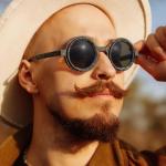 Partagas Fashion Trendy Designer Custom Logo Adjustable ND Lens Polarized Round UV400 Shades Sun Glasses Sunglasses for Men