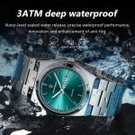Business Men Watches Top Waterproof Stainless Steel Quartz Wrist Watch Silver Luminous Dial Relojes Hombre Mens Dress Watch