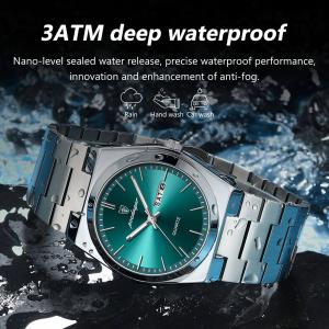 Business Men Watches Top Waterproof Stainless Steel Quartz Wrist Watch Silver Luminous Dial Relojes Hombre Mens Dress Watch