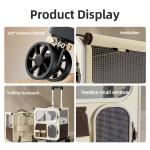 Multi-Cat Dog Pet Trolley Backpack Outdoor Portable Over Large Capacity Pet Carrier Luggage
