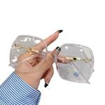 Hot Sales Plain Glass Spectacles Black Full Frame Sunglasses Anti Blue Light Eyeglass Frame for Unisex