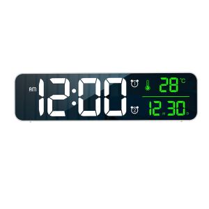 Smart digital display night light digits led display date temperature indoor wall clock