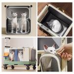 Multi-Cat Dog Pet Trolley Backpack Outdoor Portable Over Large Capacity Pet Carrier Luggage