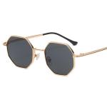 012 Unisex Sunglasses Men and Women Retro Sunglasses Unique Vintage Square Shape Lens Gold Metal Frame Sun Glasses Shades