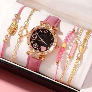 Fashion Leather Women Bracelet Smart Watch Set Women Business Clock Gift Wrist Watch Classic Watch Wristwatches Watch