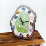 2026 Wholesale Retro Vintage Style Quartz Table Clock Modern Fashion Rough Stone Clock Ornament for Gift