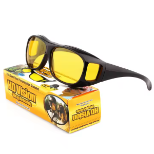 2026 New Arrivals Night Driver Driving clear Vision Protective Glasses Yellow Windproof Mirror Night Vision Mirror