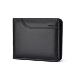 Ultra Slim Premium PU Leather Wallet with ID Window, Men's Leather Cardholder Wallet