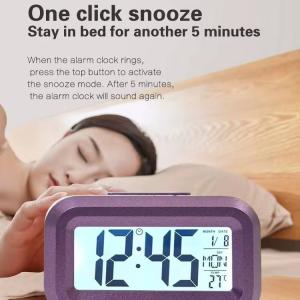 Hot Selling Manufacture with Mini Date Temperature Timer Office Bedroom Study Alarm Clocks Smart Table Night Light Clock