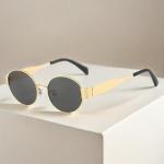 Women's Designer Round Metal Sunglasses Wholesale Promotion UV400 Optical Lenses Fashionable Sun Glasses