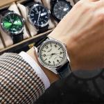 Men's Quartz Fashion Watch-Waterproof Business Style Alloy PU Leather Band-41mm Pointer 9mm Thickness-Wholesale