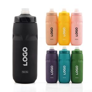 Factory Direct Plastic Squeeze Water Bottle 710ml Cycling Sports Bottle Custom Logo Bottle for Gym Fitness Outdoor Easy Clean