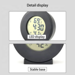 Mini Accurate Digital Thermo Hygrometer LCD Display Requires AAA Battery Indoor/Outdoor Use for Home Office Greenhouse
