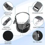 Large Capacity Breathable Dog Sling Bag Pet Carrier Front Mesh Cats for Outdoor Travel Pet Sling Carrier Soft