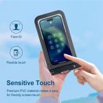 Transparent Waterproof Mobile Phone Case with Lanyard Universal PVC Phone Bag Dry Bag for Swimming
