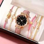 Fashion Leather Women Bracelet Smart Watch Set Women Business Clock Gift Wrist Watch Classic Watch Wristwatches Watch