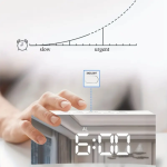 LED Multi-function Snooze Display White Time Table Alarm Digital Clock Modern Mirror Alarm Clock LED White Light Table Lamp