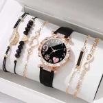 Fashion Leather Women Bracelet Smart Watch Set Women Business Clock Gift Wrist Watch Classic Watch Wristwatches Watch