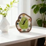 2026 Wholesale Retro Vintage Style Quartz Table Clock Modern Fashion Rough Stone Clock Ornament for Gift