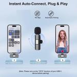2026 New K9 Wireless Microphone Professional Noise Reduction Lapel Clip-on Mini Mic Plug & Play for iPhone Android Type-C