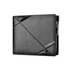 Wholesale High Quality Open Three Fold Short Waterproof Money Bags for Young Men's Wallets