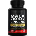 Maca + Panax Ginseng Ultra Concentrated (Black, Red & Yellow Maca Root, Korean Panax Ginseng)